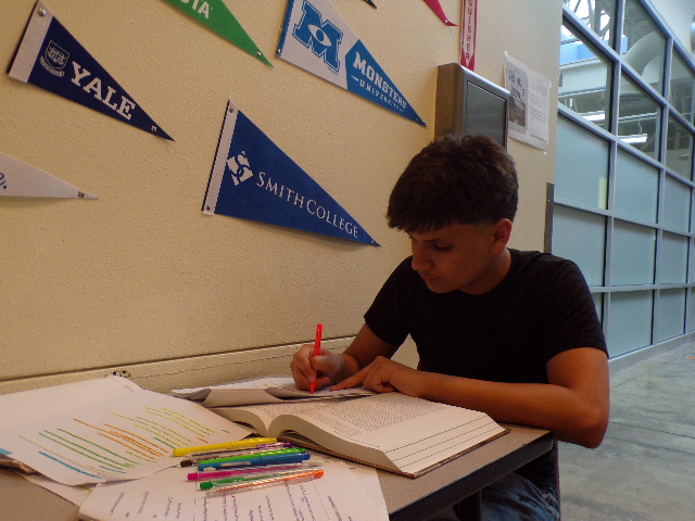 “I am cramming for the test, and I am extremely nervous,” Yaman Hameed complained. He’s trying his best to gather all the information to pass his AP Modern History test. The AP testing happened on May 8, 2025 at the Todd Beamer High School.